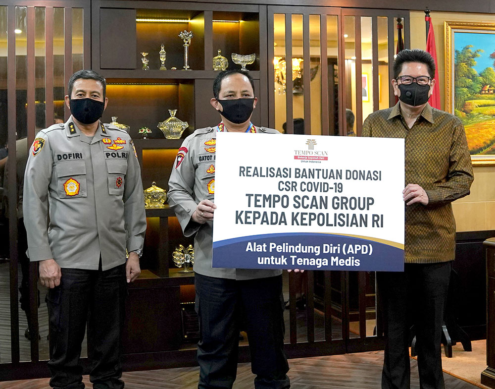 Realisasi Bantuan Donasi CSR COVID-19 Tempo Scan Group kepada Kepolisian Republik Indonesia